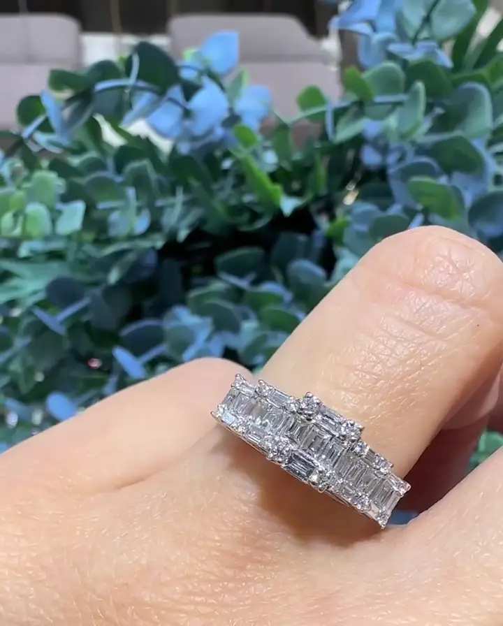 1.08 ct Baget Pırlanta Yüzük, görsel 1