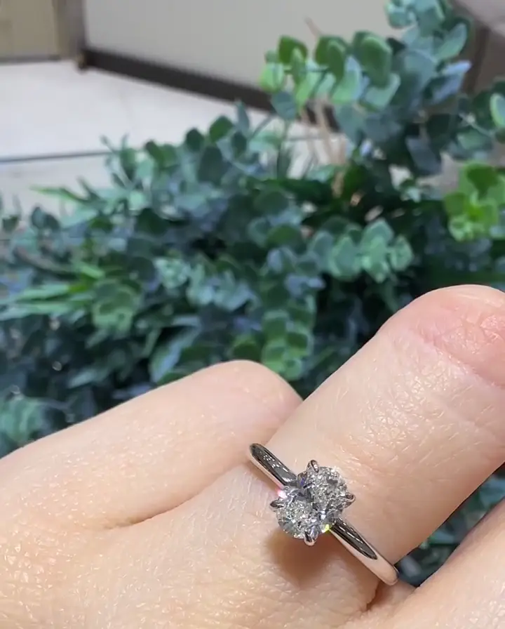 0.70 ct Oval Pırlanta Yüzük, görsel 3