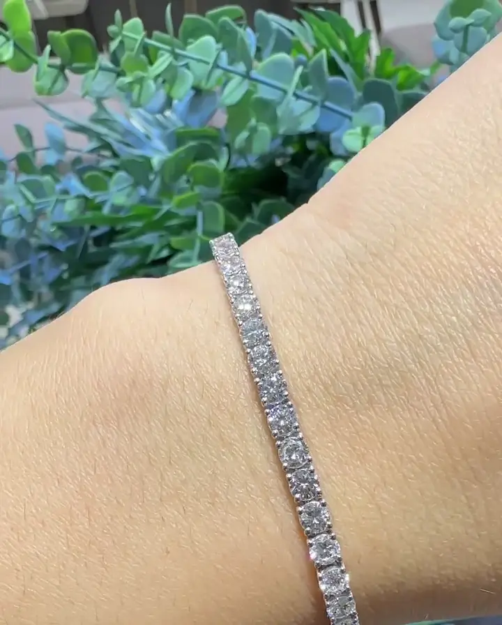 7.25 ct Suyolu Pırlanta Bileklik, görsel 1