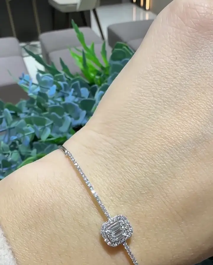 0.70 ct Baget Pırlanta Bileklik, görsel 2