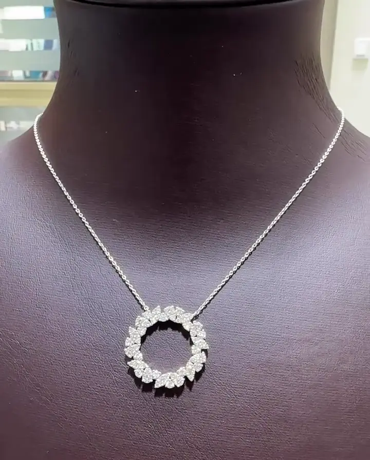 1.84 ct Tasarım Pırlanta Kolye, görsel 3