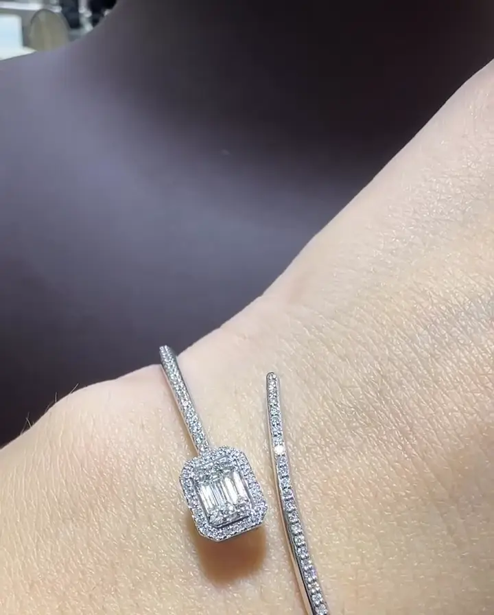 0.23-0.44 ct Baget Pırlanta Bileklik, görsel 2