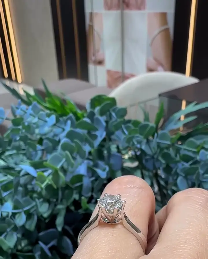 0.90 ct Tektaş Pırlanta Yüzük, görsel 3