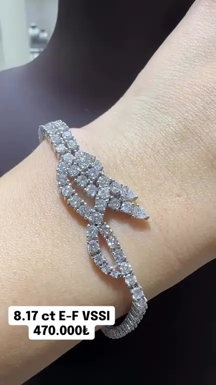 8.17 ct Pırlanta Bileklik videosundan kare