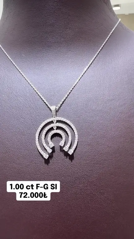 1.00 ct Pırlanta Kolye videosundan kare