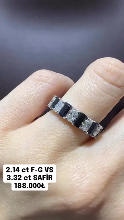 3.32 ct Safir ve 2.14 ct Pırlanta Yüzük videosundan kare