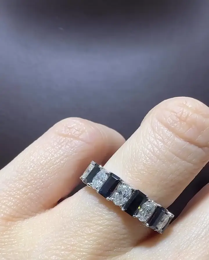 3.32 ct Safir ve 2.14 ct Pırlanta Yüzük, görsel 1
